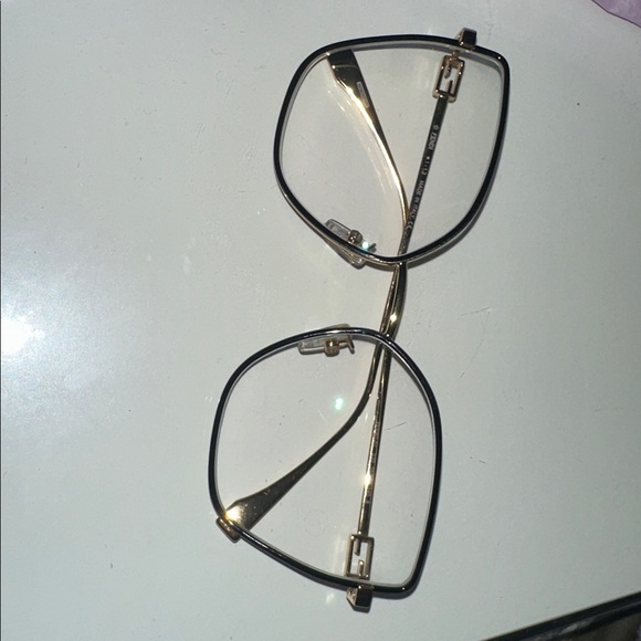 Authentic FENDI Optical Eyeglass Frame – Black & Gold